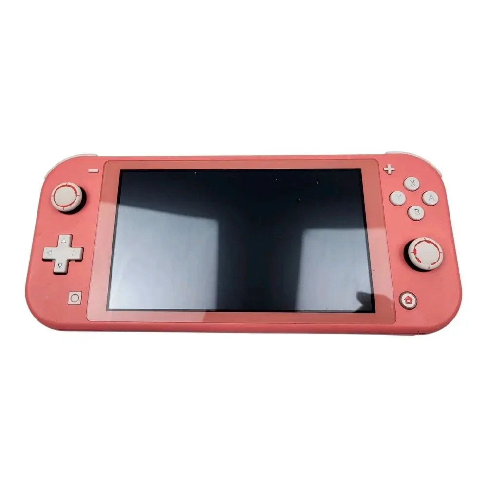 Nintendo Switch Lite Coral Pink Console With Case Handheld System HDH-001 Tested